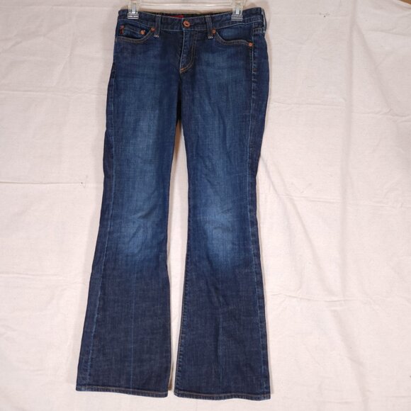 AG Adriano Goldschmied the Club Flare Blue Jeans Womens Size 27R Denim Pants - Picture 1 of 15